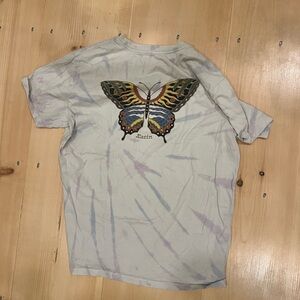 Katin Organic Cotton Tie-Dye Butterfly Graphic Tee - Multicolor